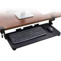 Pince ergonomique personnalisée sur un rack de plate-forme de clavier avec plateau de souris